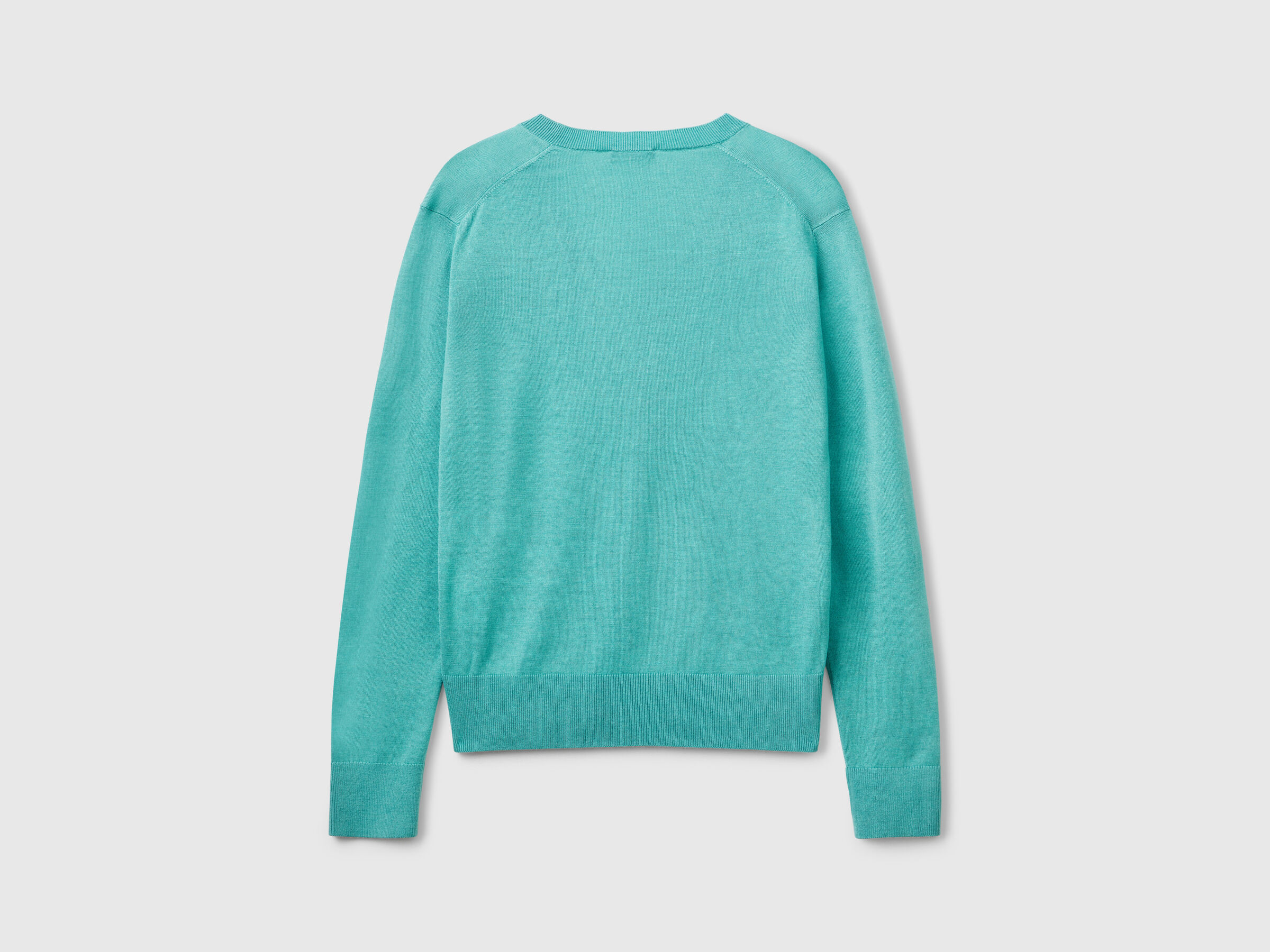 MAGLIA SCOLLO V M/L Donna image number 4