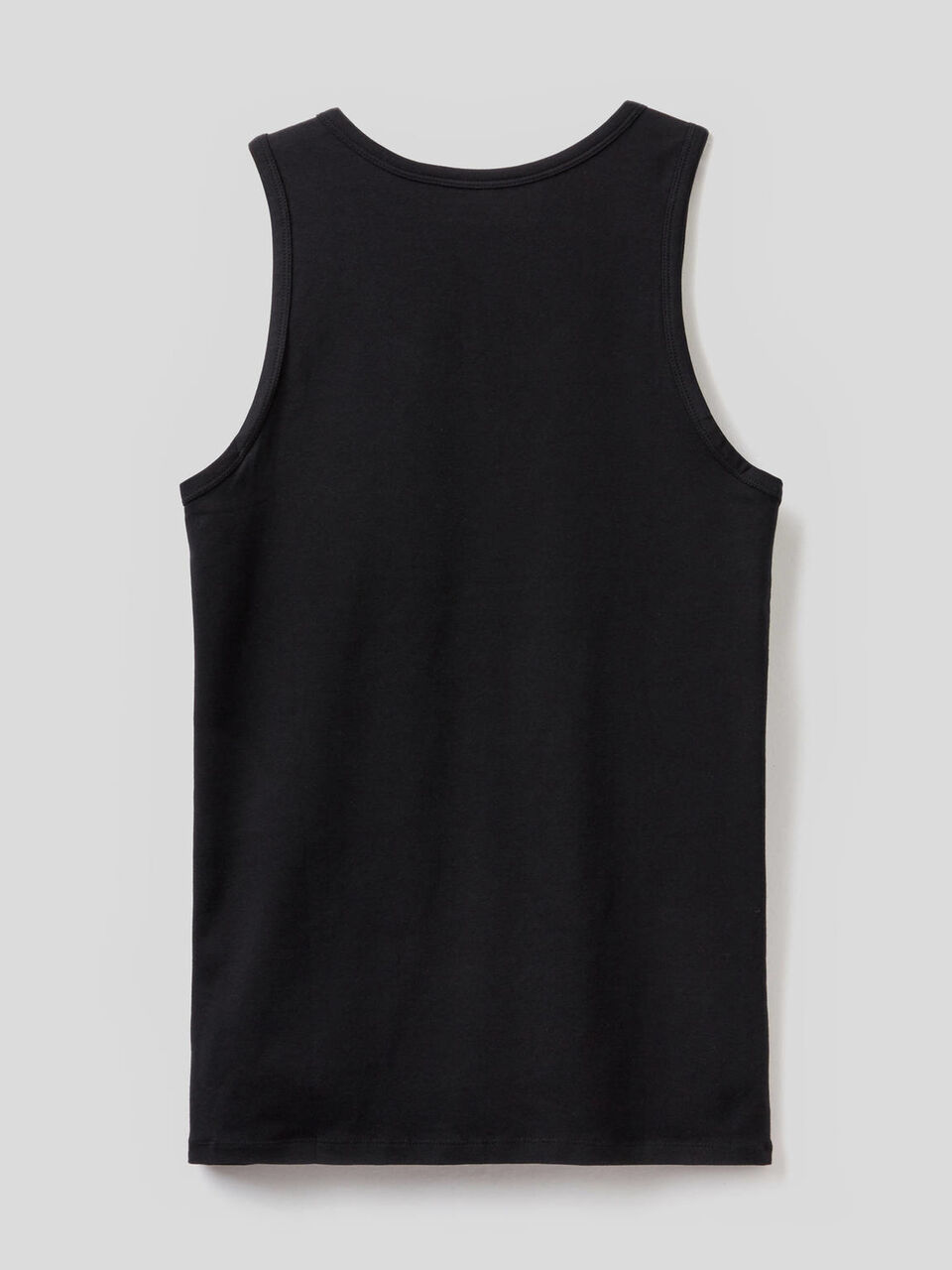 Tank top in organic stretch cotton image number 2