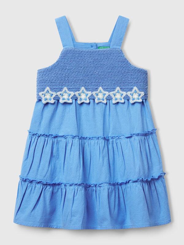 Abito con fiori macramè  Bambina