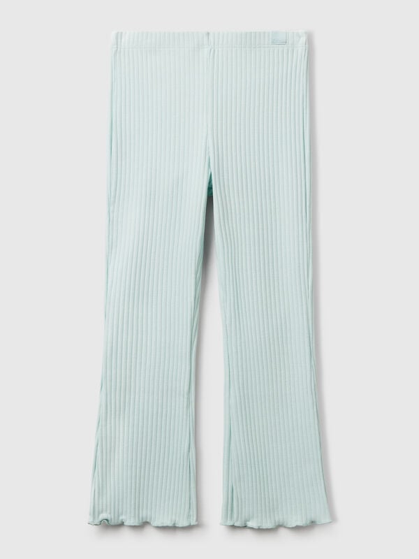 Leggings évasés en coton extensible Filles