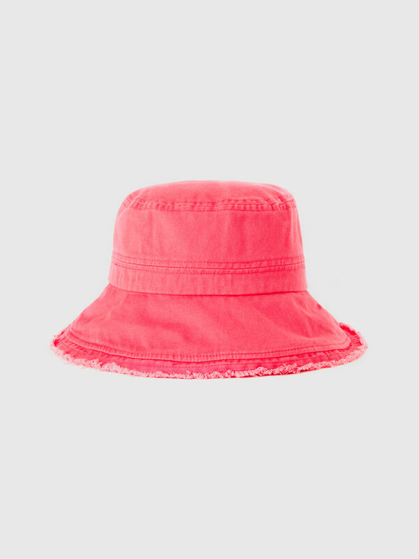 Fuchsia bucket-style hat Women