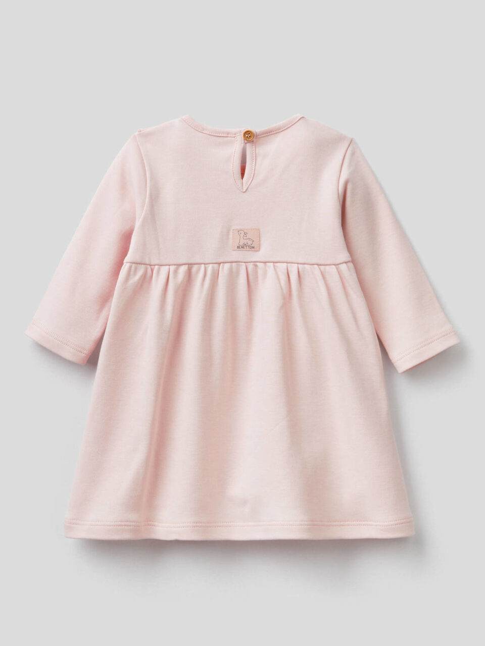 Organic cotton dress with rouches image number 2