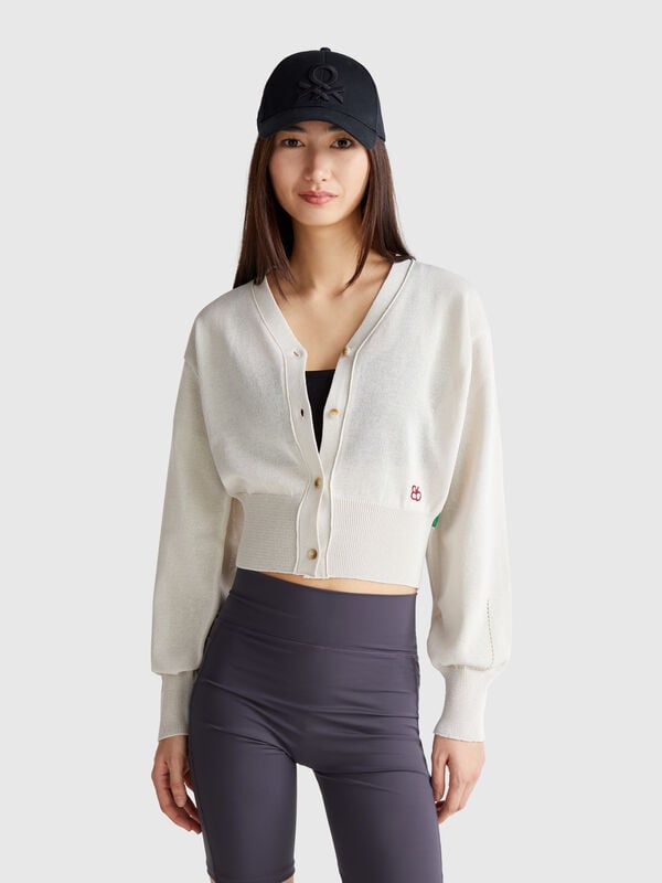 Knit cardigan with V-neck Women
