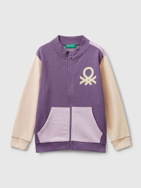 Sweatshirt mit Glitzer-Print Mädchen