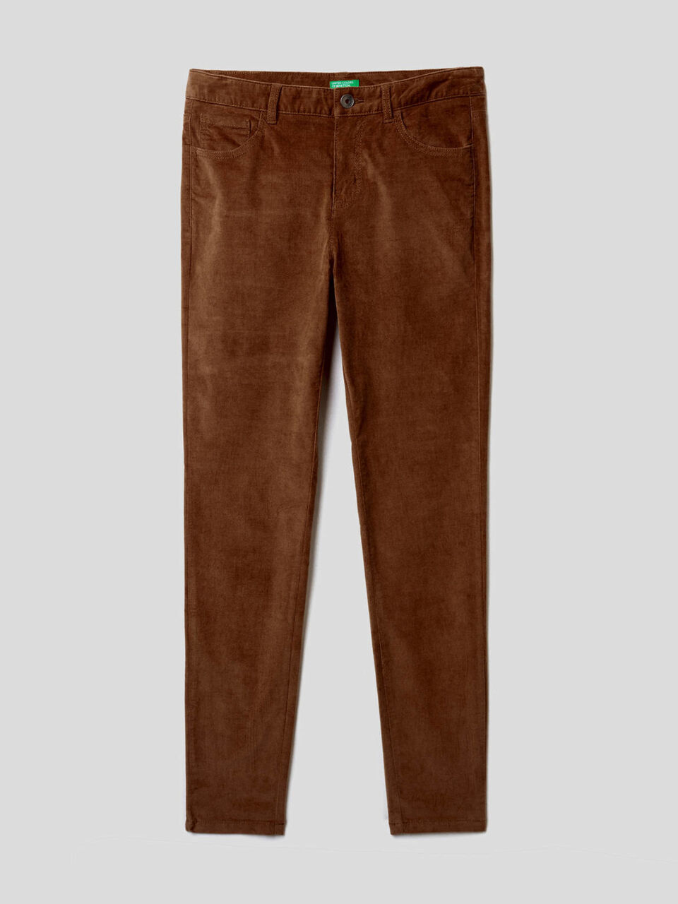 Pantaloni cinque tasche in velluto image number 1