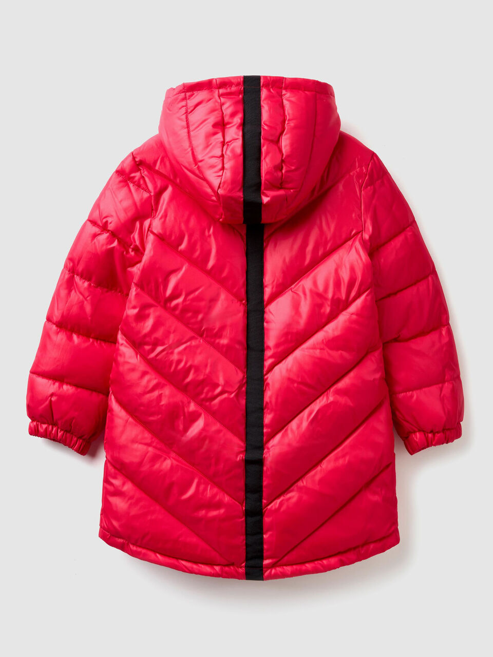 Lange wattierte Jacke mit Kapuze image number 2