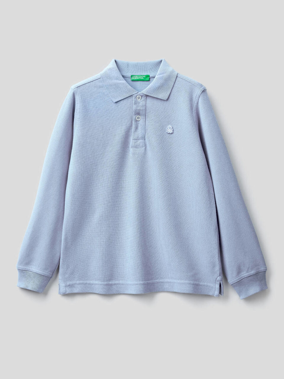 Polo aus 100% Bio-Baumwolle mit langen Ärmeln image number 1