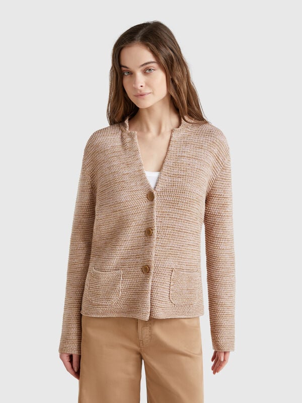 Giacca in maglia 100% cotone Donna