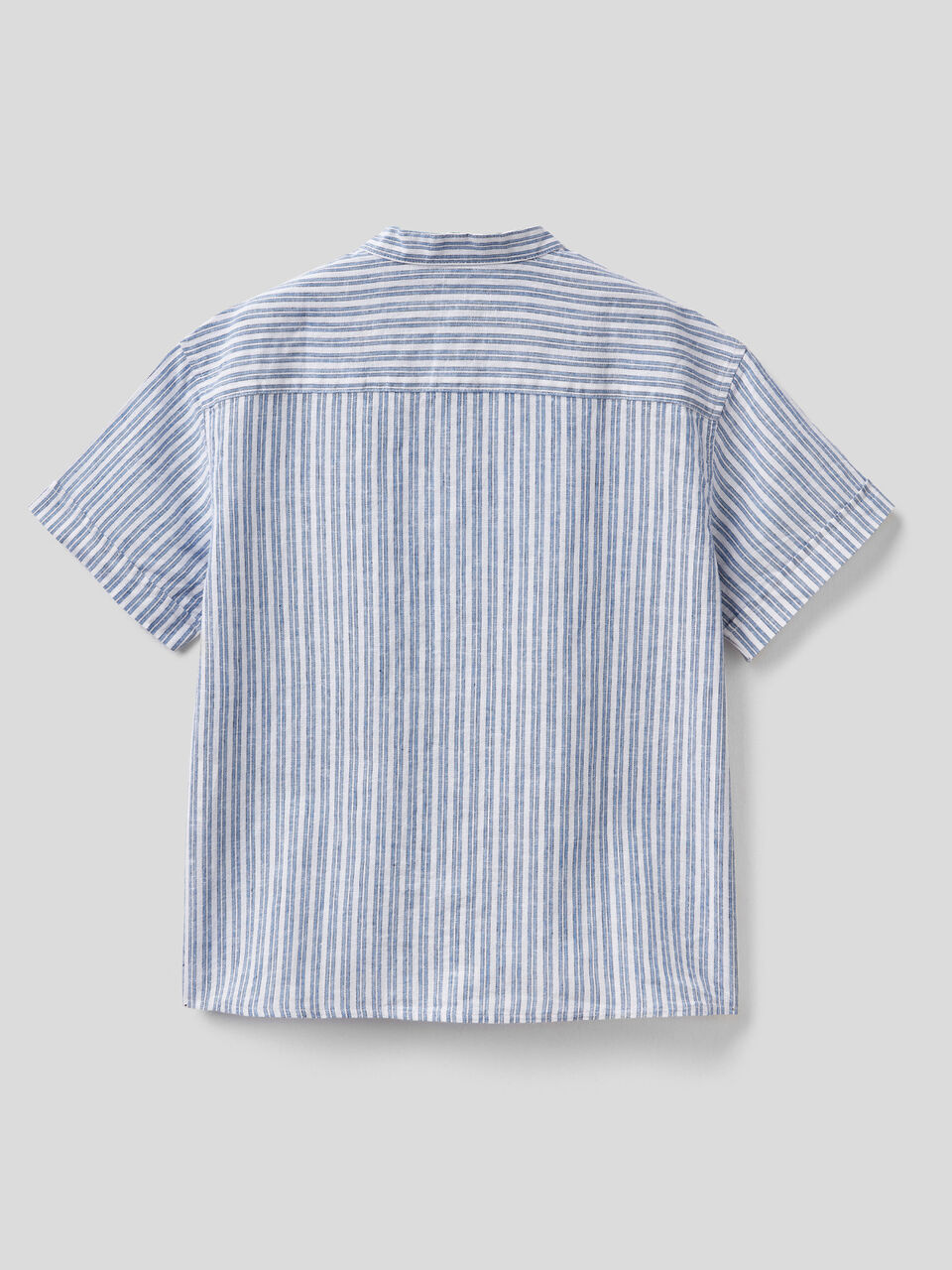 Striped shirt made from linen blend image number 2