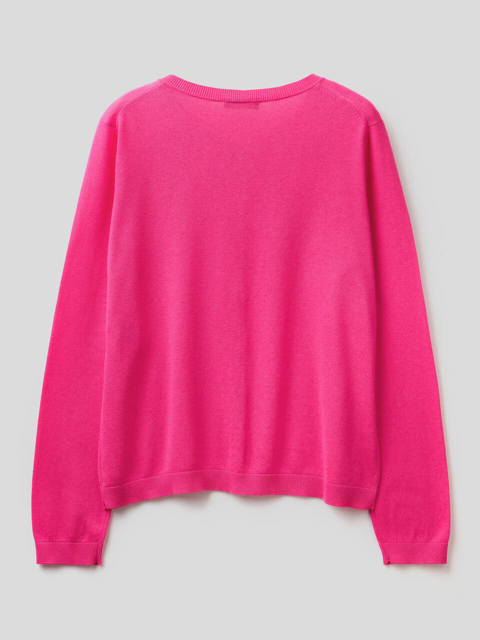 Strickjacke aus einer Baumwollmischung mit Rundausschnitt image number 2