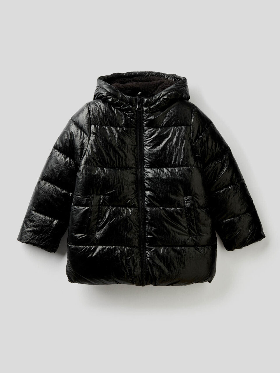 Blouson rembourré à effet laminé image number 1