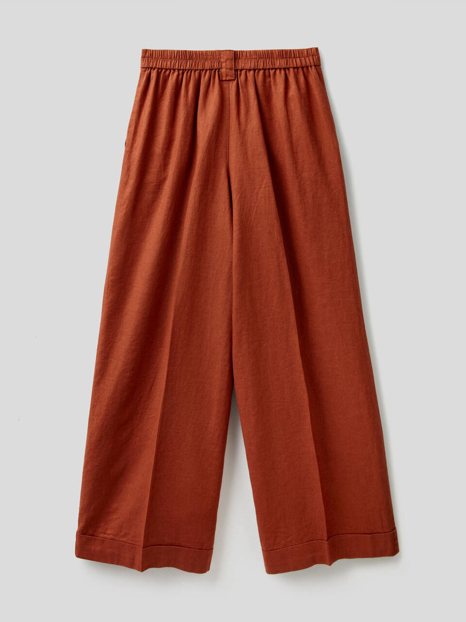 Hose aus 100% Leinen mit weitem Bein image number 2