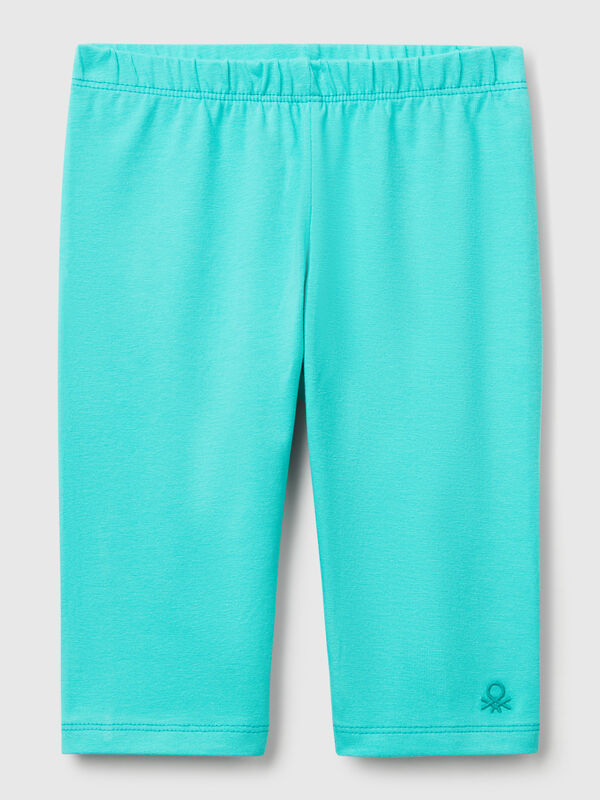 Legging 3/4 en coton stretch Filles