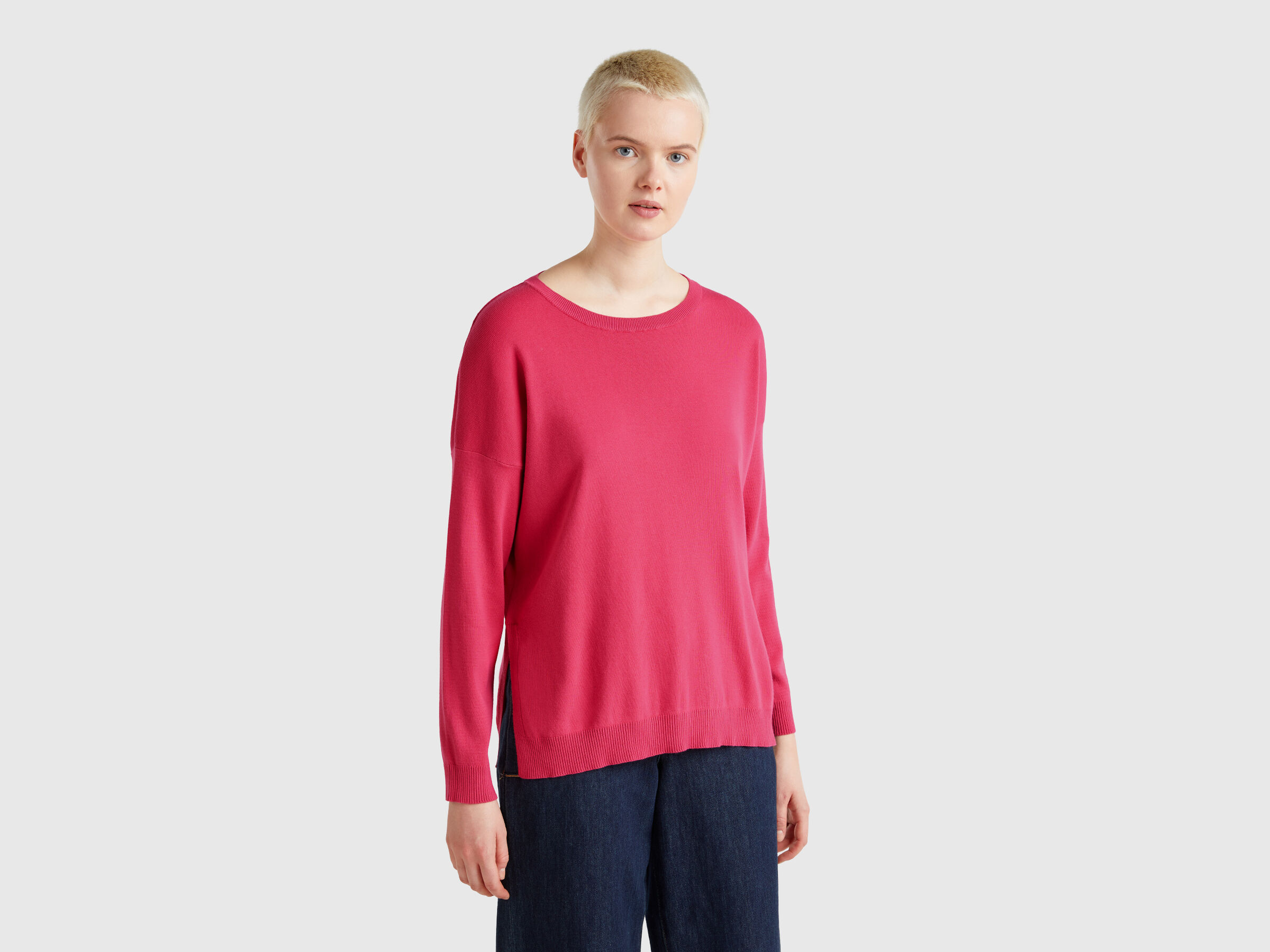 BOAT-NECK SWEAT.L/S Women image number 0