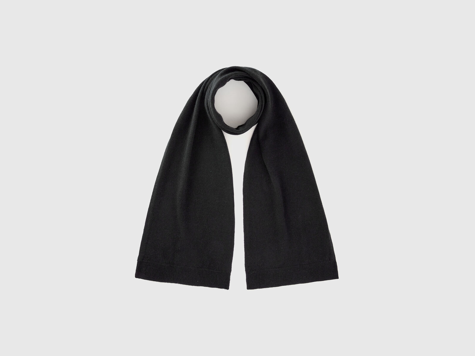 Pure cashmere scarf | Black Benetton 