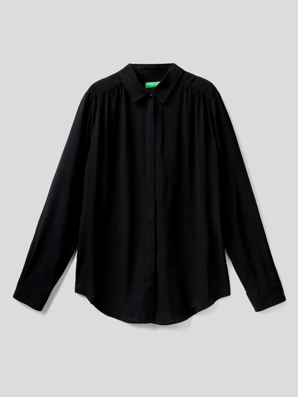 Flowy shirt with rouching image number 1