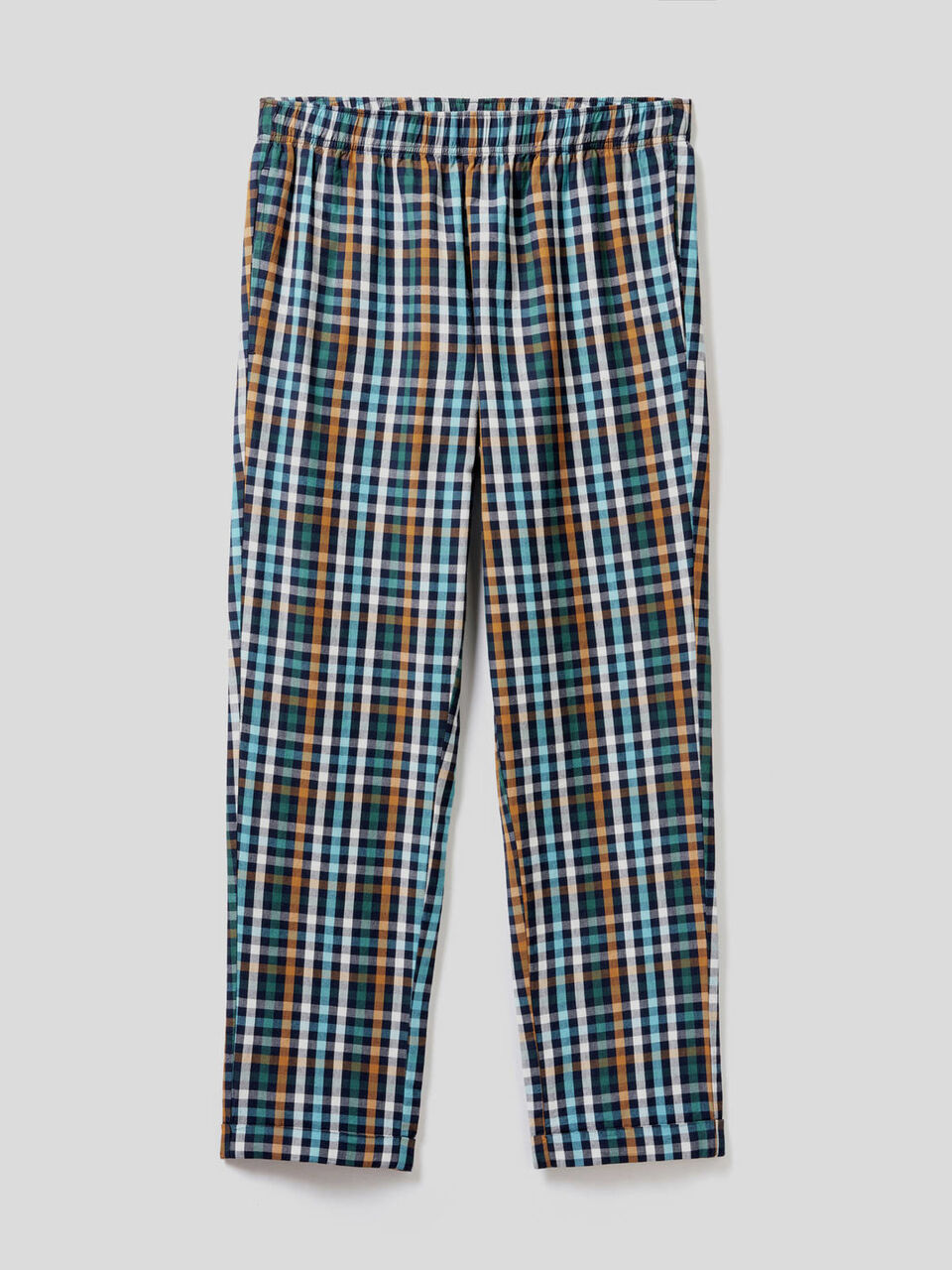 Pantaloni a quadretti con risvolto image number 1