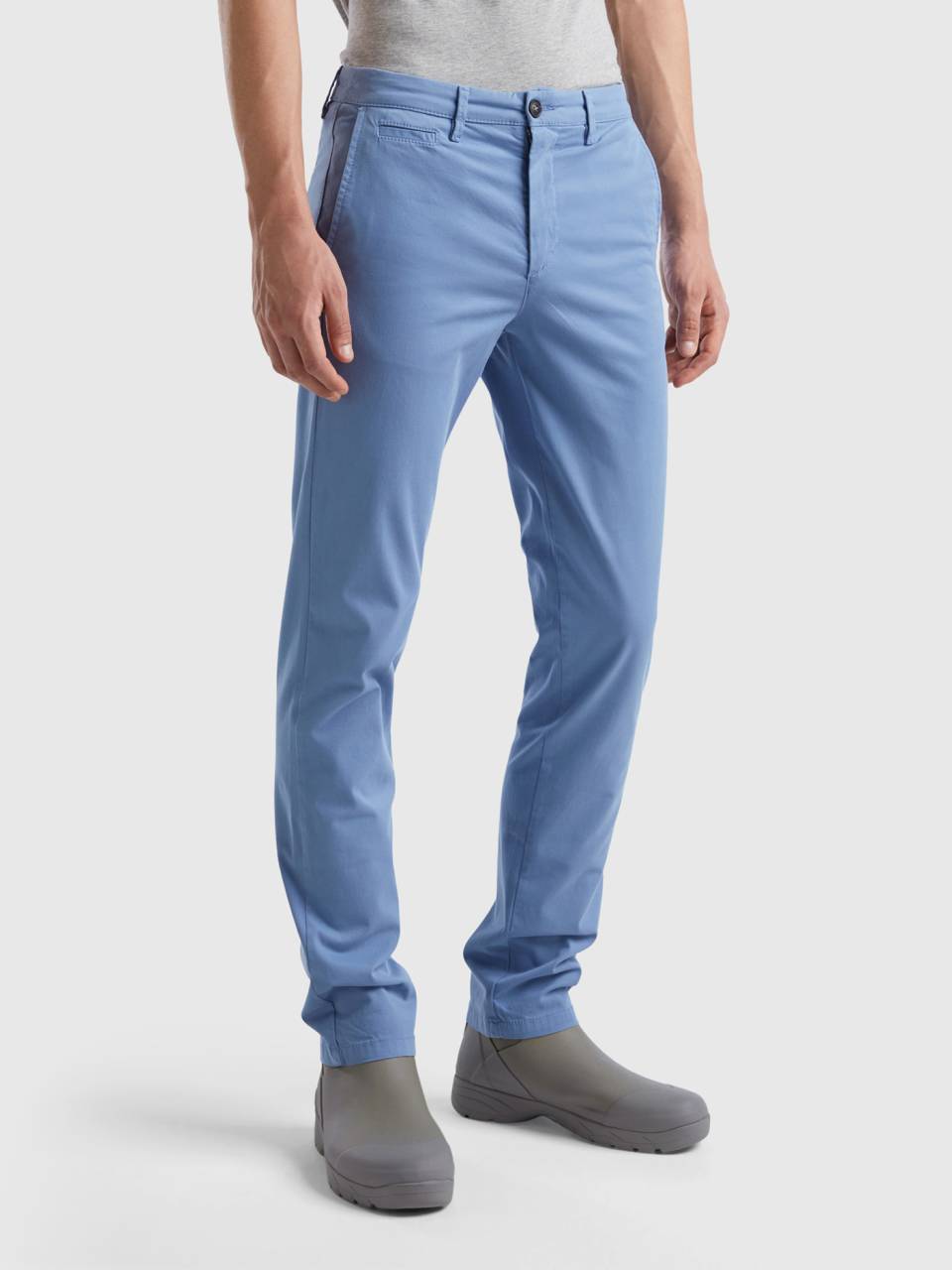 Sky blue chinos sales mens