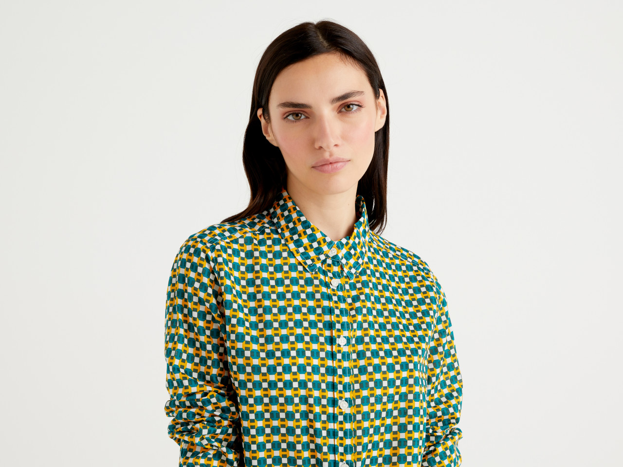Rabatt 81 % Benetton Bluse DAMEN Hemden & T-Shirts Basisch Grau XL 
