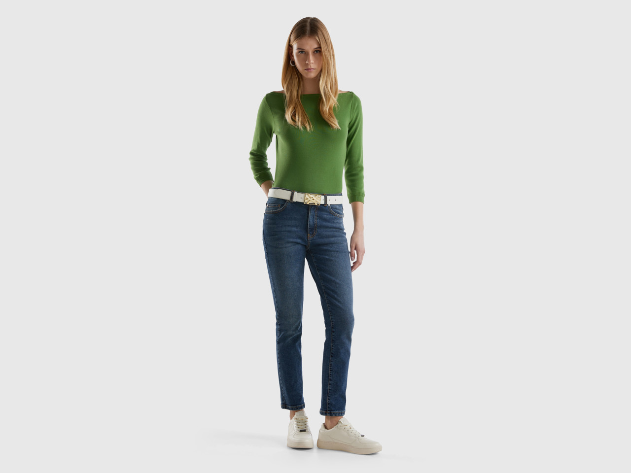 Jeans larghi hotsell benetton