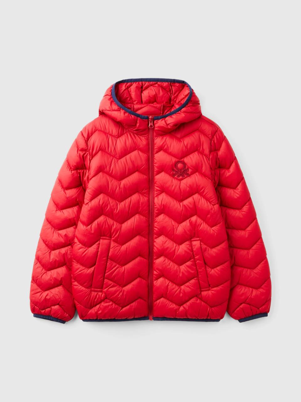 Benetton red jacket cheap