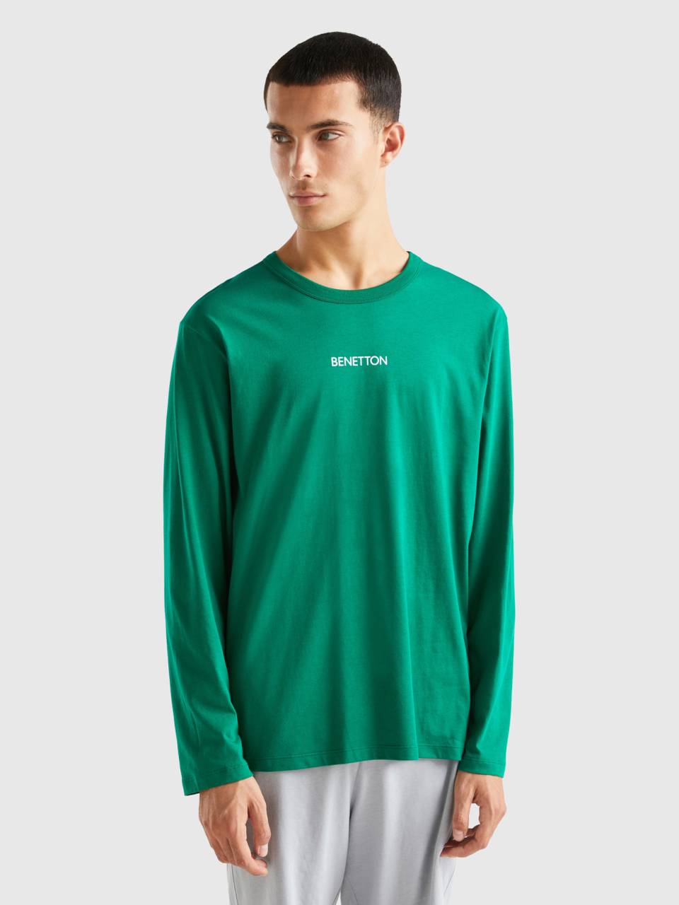 Benetton maglie cotone manica lunga top