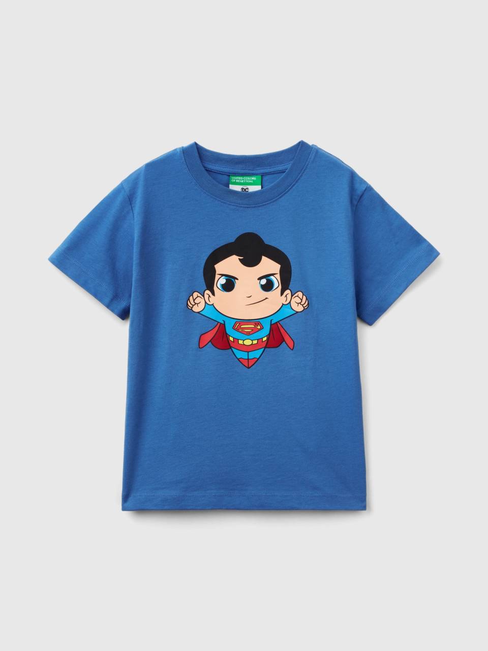 T shirt DC Comics Superman blu avio Avio Benetton