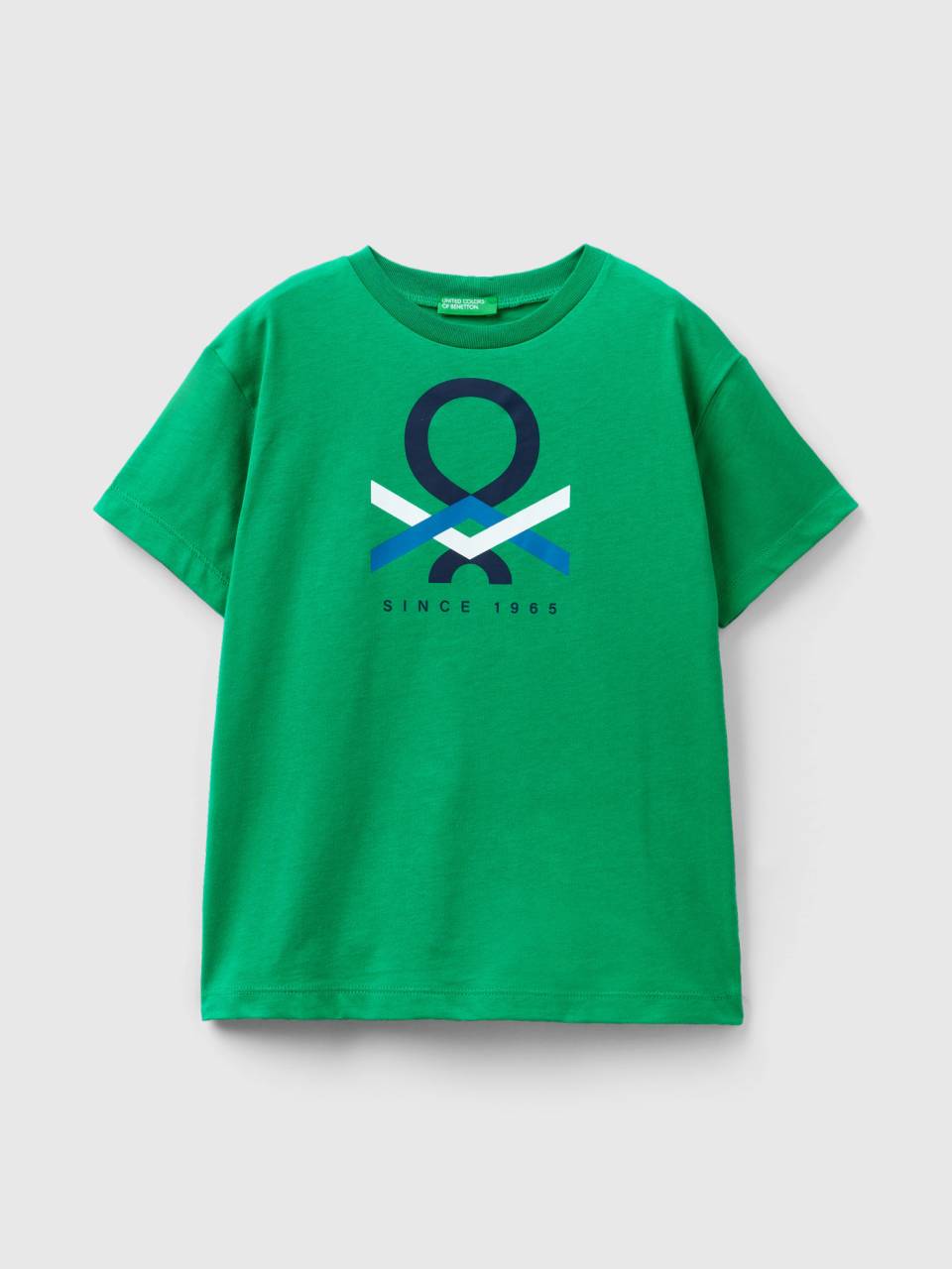 T-Shirt aus 100% Bio-Baumwolle - Grün | Benetton